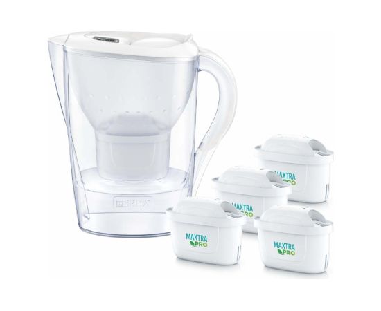 Dzbanek filtrujący Brita Marella+4 wkłady Maxtra Pro PP (2,4l; biały) Citi trauki