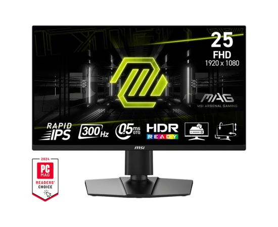 MSI MAG 255PXF computer monitor 62.2 cm (24.5") 1920 x 1080 pixels Full HD Black Monitori
