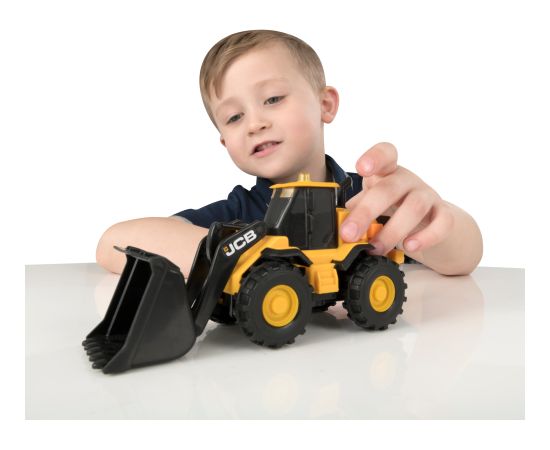 Teamsterz JCB Погрузчик со световыми и звуковыми эффектами, 15cm Машины и аксессуары