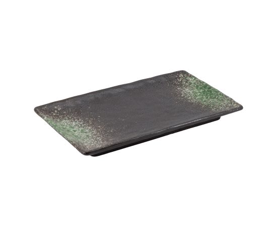 Platter SUMI 27x16cm green Новости, мебель, дом