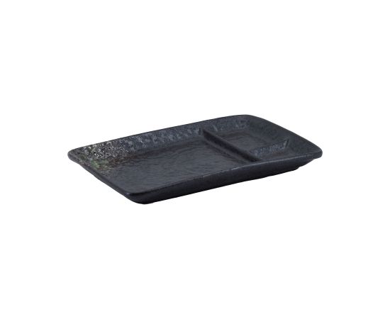 Platter SUMI 3-section 20.5x13xH2cm green Новости, мебель, дом
