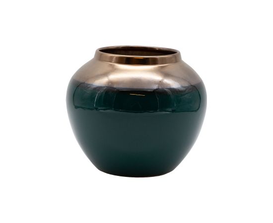 Vase TITAN STONE D20xH18cm, dark green Новости, мебель, дом
