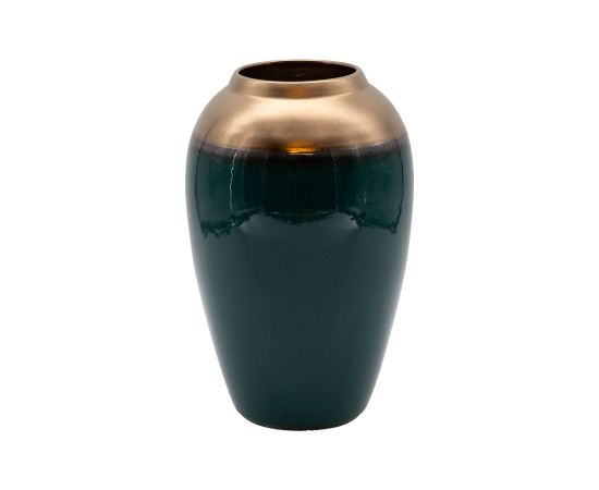 Vase TITAN STONE D17xH27cm, dark green Новости, мебель, дом