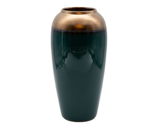 Vase TITAN STONE D17xH33cm, dark green Новости, мебель, дом
