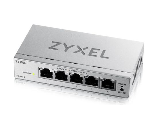 Zyxel GS1200-5V3 Managed L2 Gigabit Ethernet (10/100/1000) Desktop Grey Switch