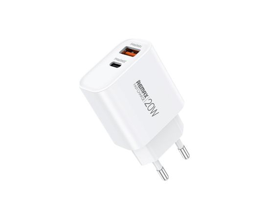 Charger Remax RP-U120 20W USB-C/USB-A white Telefonu lādētāji 220v