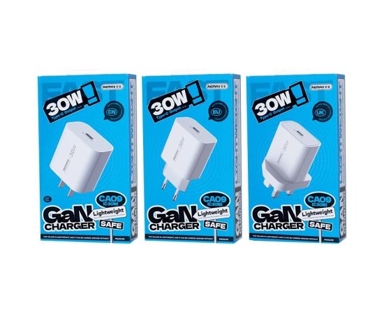 Charger Remax CA09 30W USB-C white Telefonu lādētāji 220v