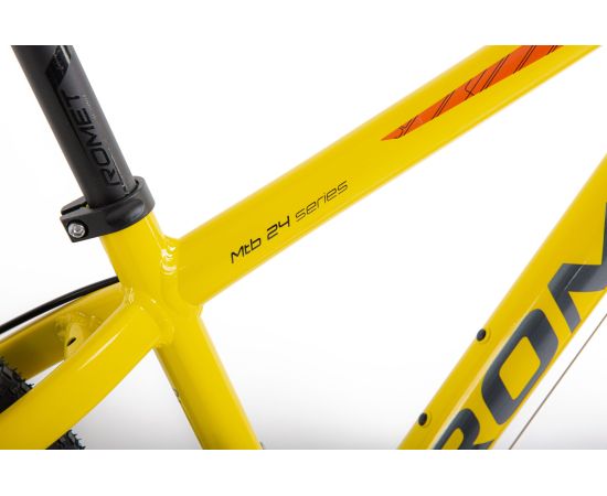 Bērnu velosipēds ROMET Rambler DIRT 24, dzelteni oranžs Bērnu velosipēdi