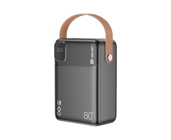 Tracer 47826 Prime-V8 80000mAh QC22.5W+PD20W Power Bank, Black Power Banks