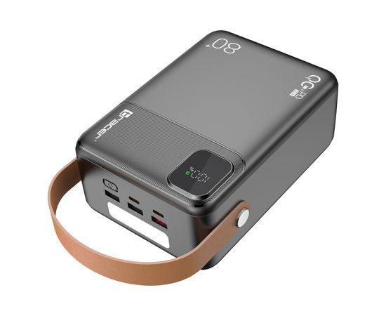 Tracer 47826 Prime-V8 80000mAh QC22.5W+PD20W Power Bank, Black Power Banks