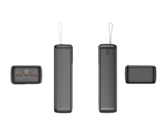 Tracer 47824 Prime-V3 30000mAh QC22.5W+PD20W Power Bank, Black Power Banks