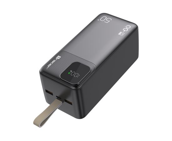 Tracer 47825 Prime-V5 50000mAh QC22.5W+PD20W Power Bank, Black Power Banks