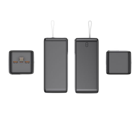 Tracer 47825 Prime-V5 50000mAh QC22.5W+PD20W Power Bank, Black Power Banks