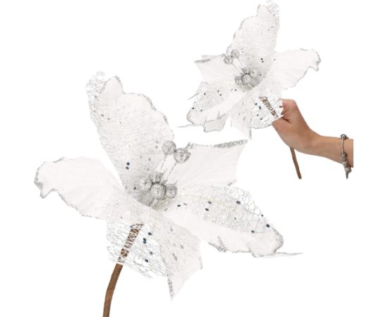 Ziemassvētku rotājums "Poinsettia" Springos CA0799, 24×15 cm Jaunumi, mēbeles, māja
