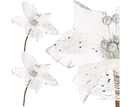Ziemassvētku rotājums "Poinsettia" Springos CA0799, 24×15 cm Jaunumi, mēbeles, māja