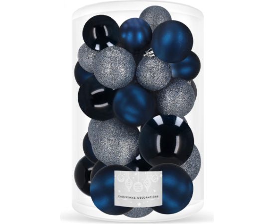 Ziemassvētku bumbiņas Springos CA0181 4/5/6cm 30 gab  Eglīšu rotājumi