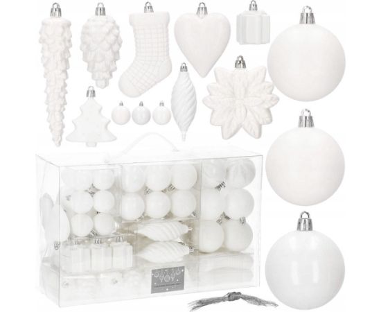 Ёлочные украшения Springos CA0854 72 шт.  Eglīšu rotājumi