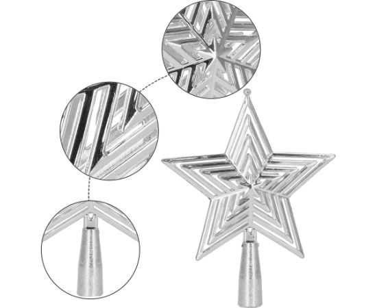 Рождественская елочная игрушка-звезда Springos CA0788 14,5 см  Eglīšu rotājumi