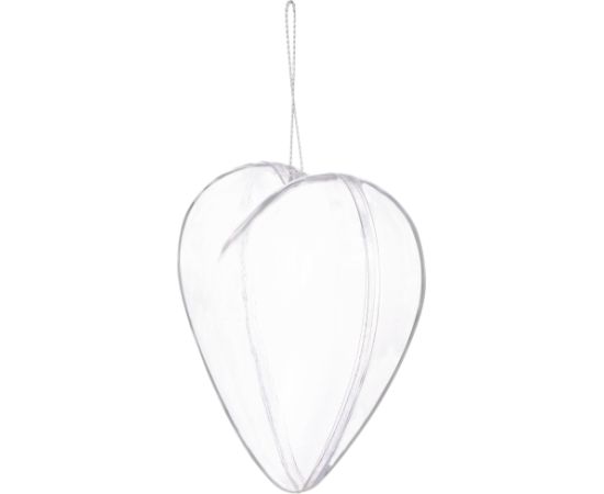 Акриловый шар Springos CA2008 8 см сердце  Eglīšu rotājumi