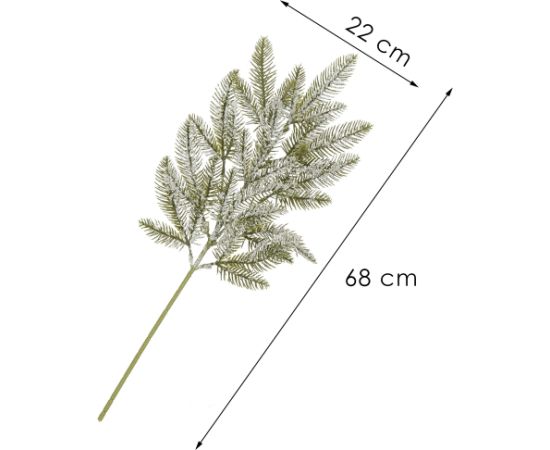 Ziemassvētku zars mākslīgā lapa dekorācija Springos CA1313 68 cm  Eglīšu rotājumi