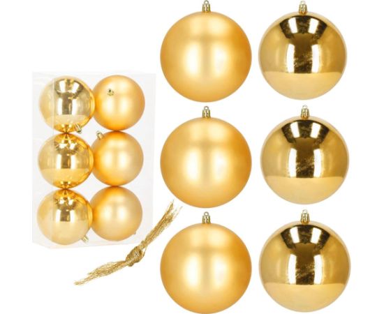 Набор рождественских украшений для ёлки Springos CA1188, 10 см, 6 шт.  Eglīšu rotājumi
