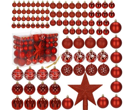 Рождественская елочная игрушка Springos CA1159, 101 шт.  Eglīšu rotājumi