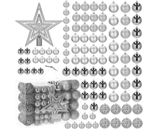 Ёлочные шары Springos CA0020 набор из 100 шт.  Eglīšu rotājumi