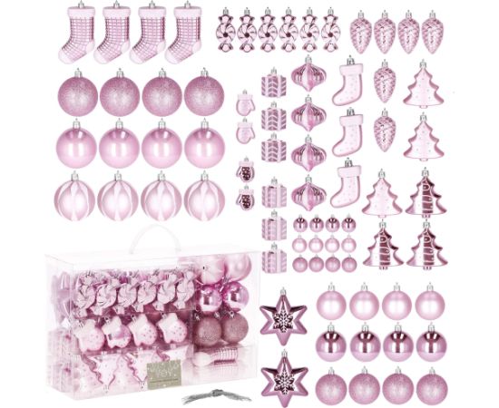 Рождественская елочная игрушка Springos CA0158 77 шт.  Eglīšu rotājumi