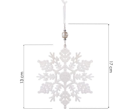 Springos Ziemassvētku eglītes rotājums, zvaigzne, sniegpārslas kulons 13 cm  Eglīšu rotājumi