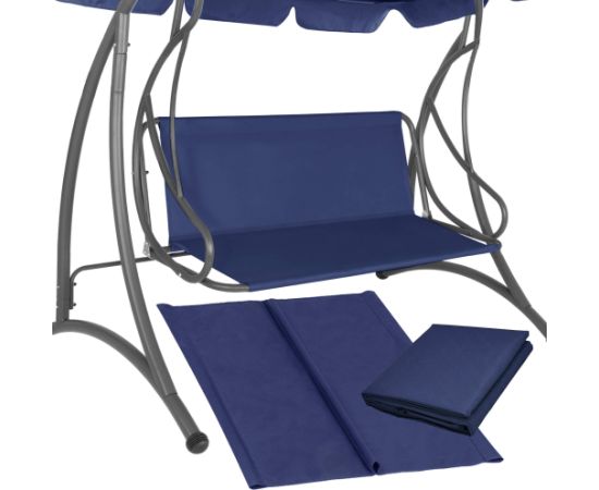 Šūpuļtīkla sēdekļa materiāls Springos GS1003, 110 x 90 cm, ūdensizturīgs audums, tumši zils Dārza šūpoles