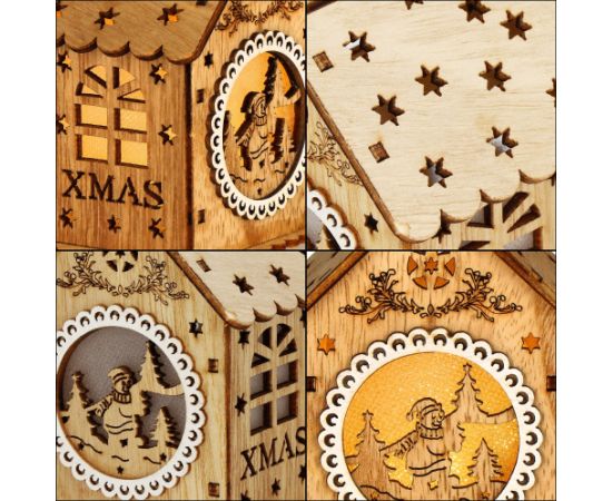 Springos Ziemassvētku rotājums 6 x 9  cm CA1285  Eglīšu rotājumi