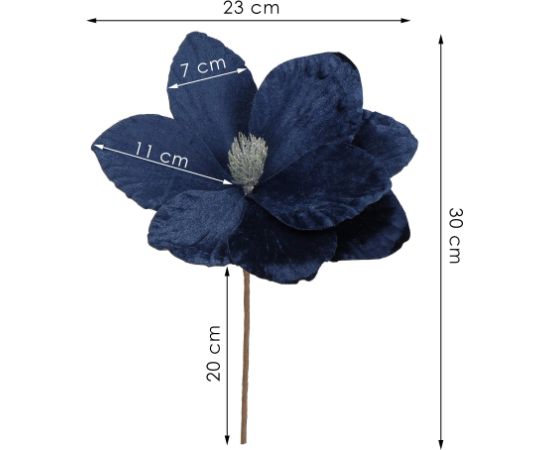 Magnolijas zieds dekorācija Springos  CA1232 20cm Mākslīgie ziedi un augi