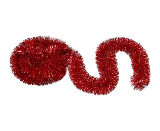 Springos Ziemassvētku eglītes virtene 6m sarkana, Ziemassvētku eglītes vītne, diametrs 7cm  Eglīšu rotājumi