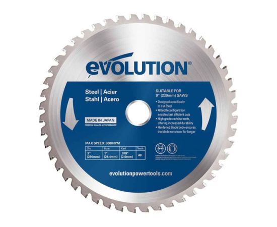 Griešanas disks Evolution EVO-230-48-S; 230 mm; Z48 Zāģripas