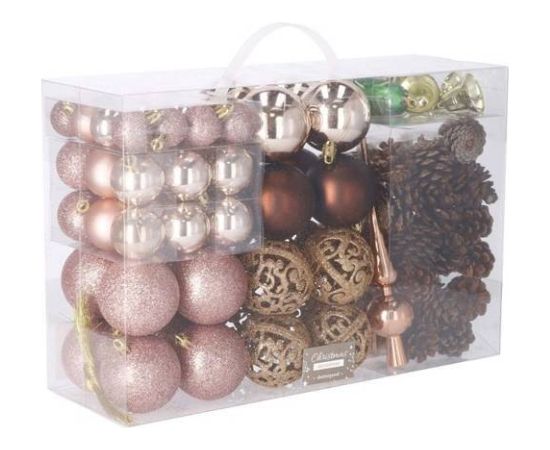 Christmas tree decoration Springos CA0154 102 pcs.  Eglīšu rotājumi