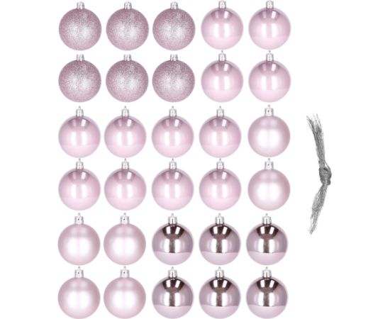 Рождественская елочная игрушка Springos CA0148, 5 см 30 шт.  Eglīšu rotājumi