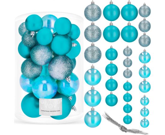 Елочные шары Springos CA0182 4/5/6см 30 шт.  Eglīšu rotājumi