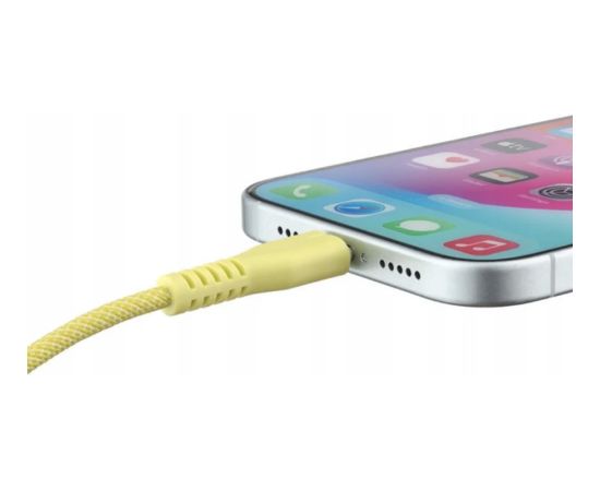 Qualo QKN-CL-05 Kabelis USB-C - Lightning 12W / 1.5m / dzeltens Data USB kabeļi