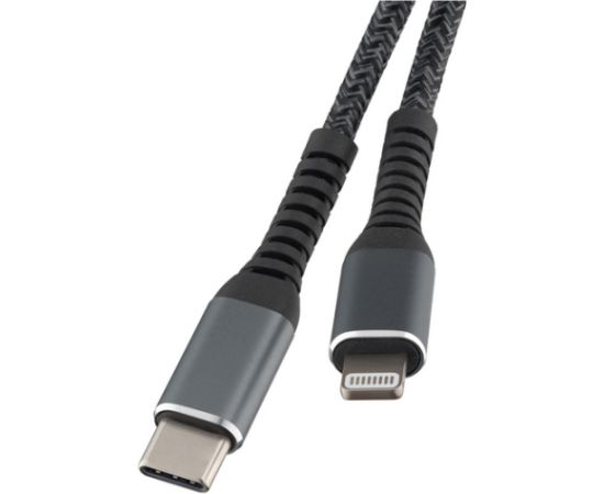 Qualo QRC-CL-01 USB-C / Lightning 2.4A Vads 1m Data USB kabeļi