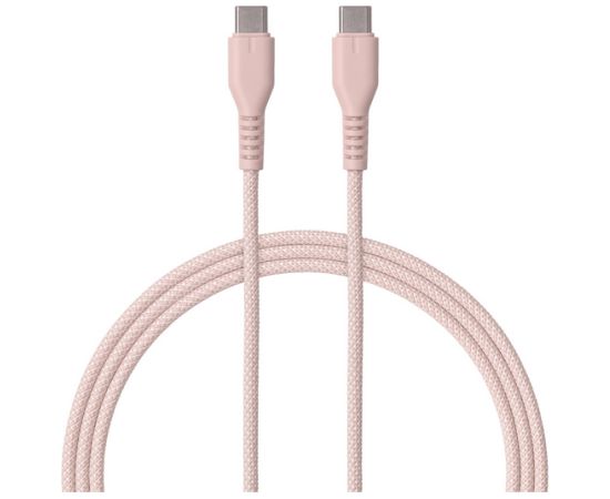 Qualo QKN-CC-16 Kabelis USB-C -  USB-C 1.5m / 60W Data USB kabeļi
