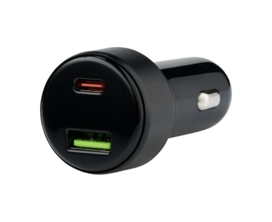 Qualo QRLS-AC-01-32 USB / USB-C Auto Lādētājs 32W Telefonu lādētāji 12v Automašīnām