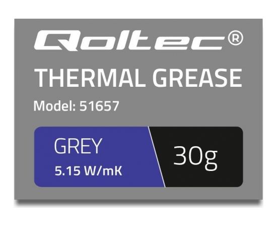 Qoltec Thermal paste 5.15W/m-K | 30g | grey