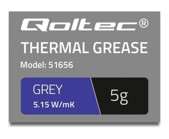 Qoltec Thermal paste 5.15W/m-K | 5g | grey