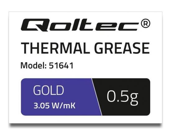 Qoltec Thermal paste 3.05 W/m-K | 0,5g | gold