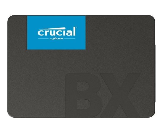 SSD | CRUCIAL | BX500 | 480GB | SATA 3.0 | Write speed 500 MBytes/sec | Read speed 540 MBytes/sec | 2,5" | MTBF 1500000 hours | CT480BX500SSD1