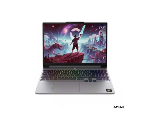 LENOVO LOQ RYZEN 7 250/15.3" WUXGA (1920X1200) IPS 300NITS ANTI-GLARE, 100% SRGB, 165HZ, FREESYNC™, G-SYNC®, LOW BLUE LIGHT/16GB/1TB SSD/RTX5060_8GB/W11H/ENG (LUNA GREY) Portatīvie datori