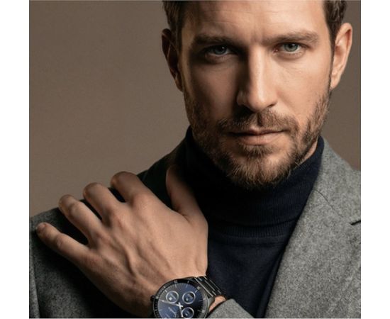 Garett išmanusis laikrodis su lietuvišku meniu Prime Black Steel Наручные часы