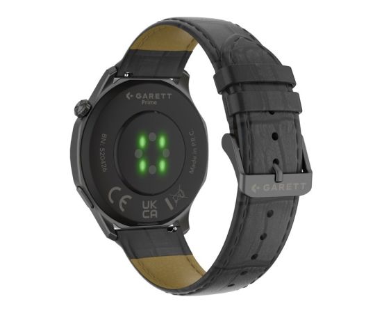 Garett išmanusis laikrodis su lietuvišku meniu Prime Black Steel Наручные часы