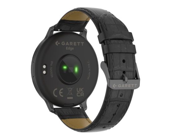 Garett išmanusis laikrodis su lietuvišku meniu Edge Black Steel Наручные часы