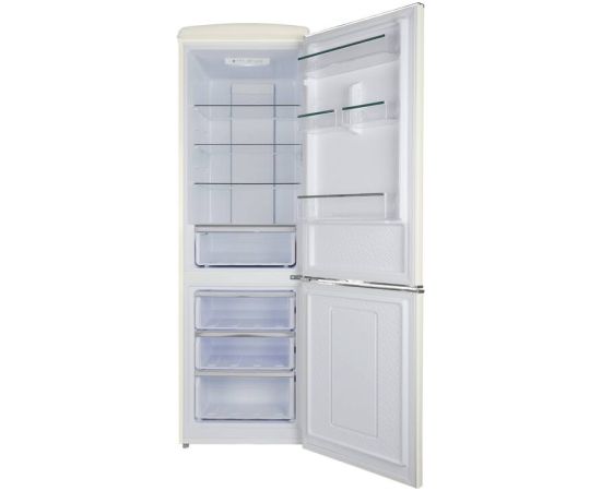 Frigelux CBNF330RCD Retro Ledusskapis Beige 190cm Ledusskapji